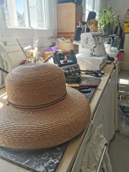 fabrication chapeau fançais paille sur mesure made in france