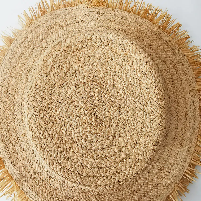 Canotier Paille Raphia Details