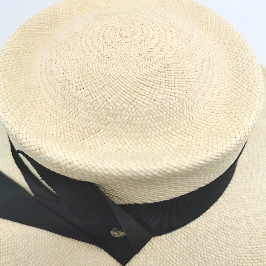 capeline panama mariage grand bord luxe fabriqué à Nantes
