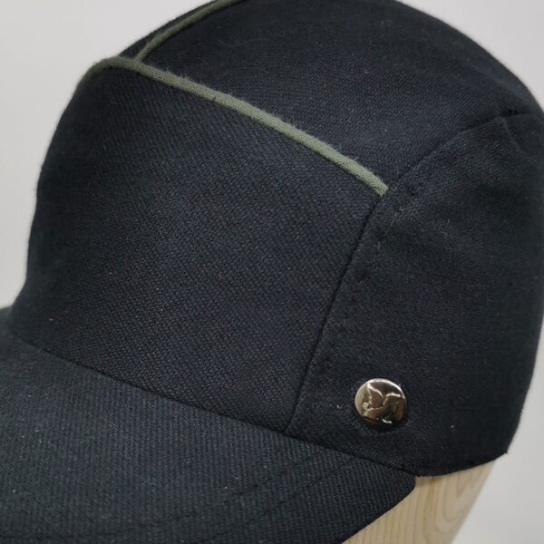 casquette noire 5 panel sport made in france