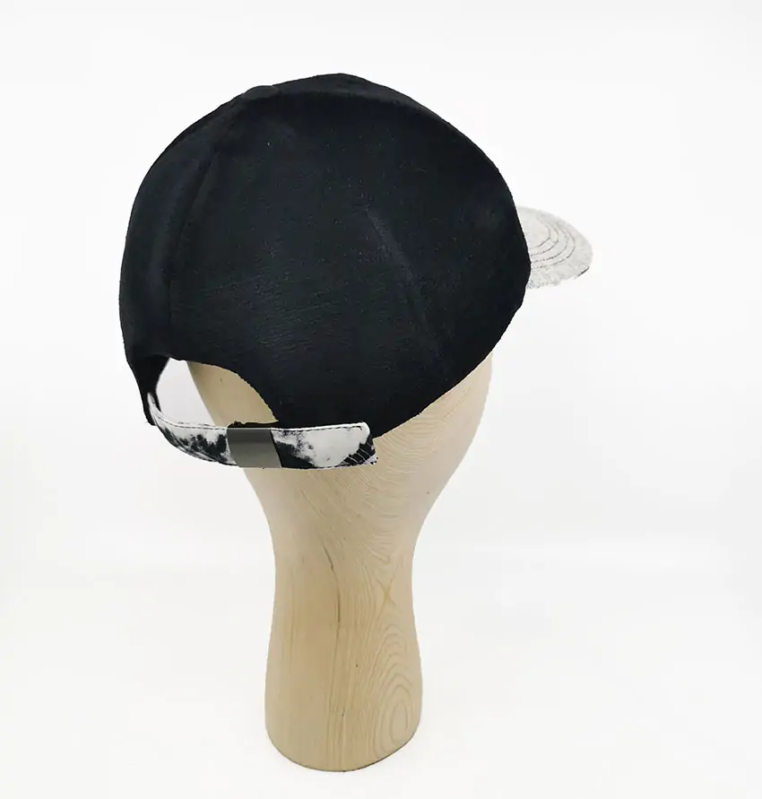casquette dad cap souple velours noir fabriqué France