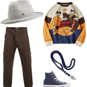 Chapeau Fedora Feutre Gris Studio Grimel