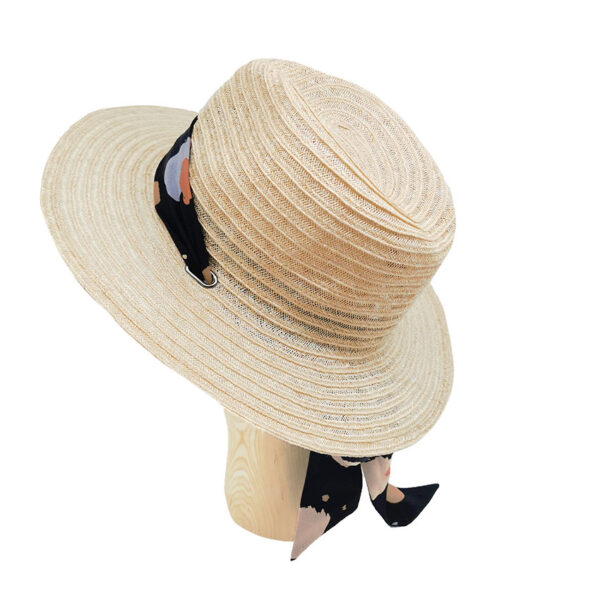 chapeau paille fedora femme interchangeable ruban