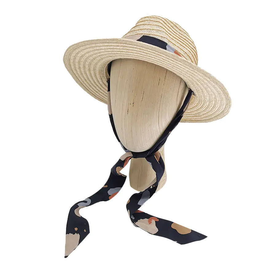 chapeau resistant vent ete velo paille