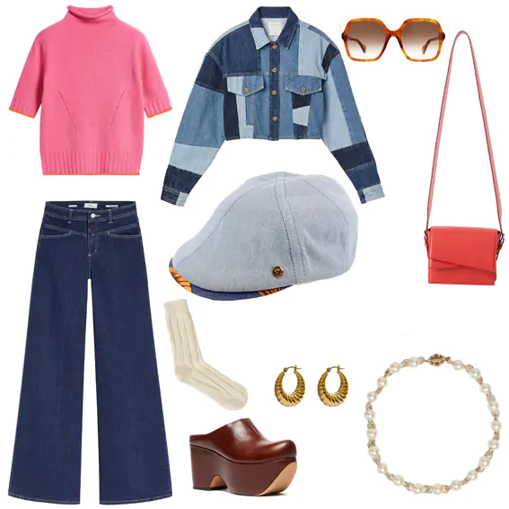 Look Femme Casquette made in france Denim