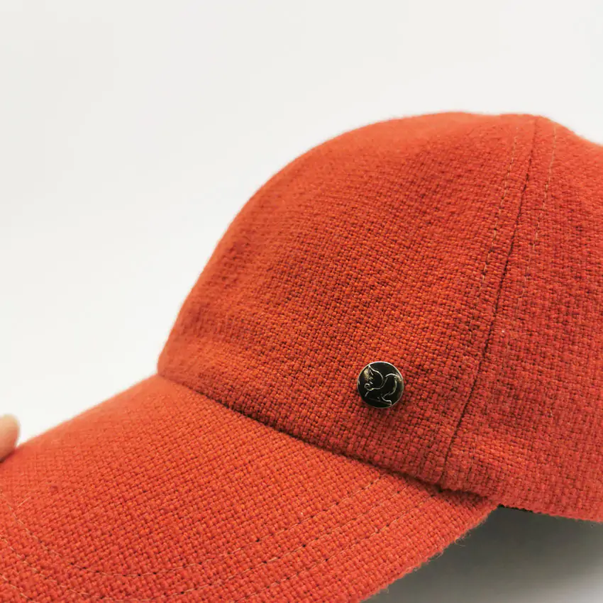 CAsquette 6 Panel Laine Orange Clisson
