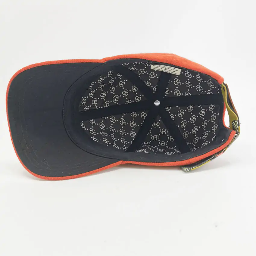CAsquette 6 Panel Laine Orange