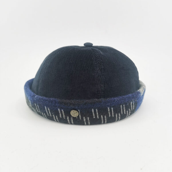 bonnet marin velours bleu marine studio grimel