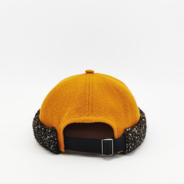 Bonnet Docker Laine Orange Made In France
