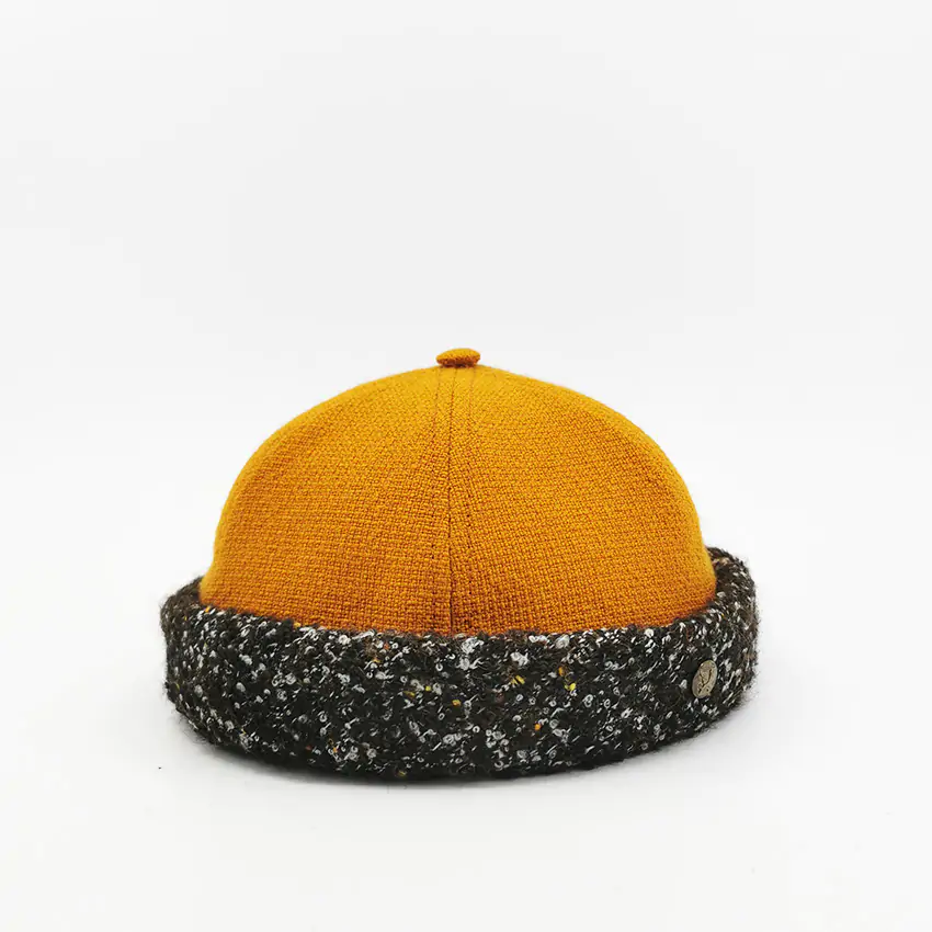 Bonnet Docker Laine Orange