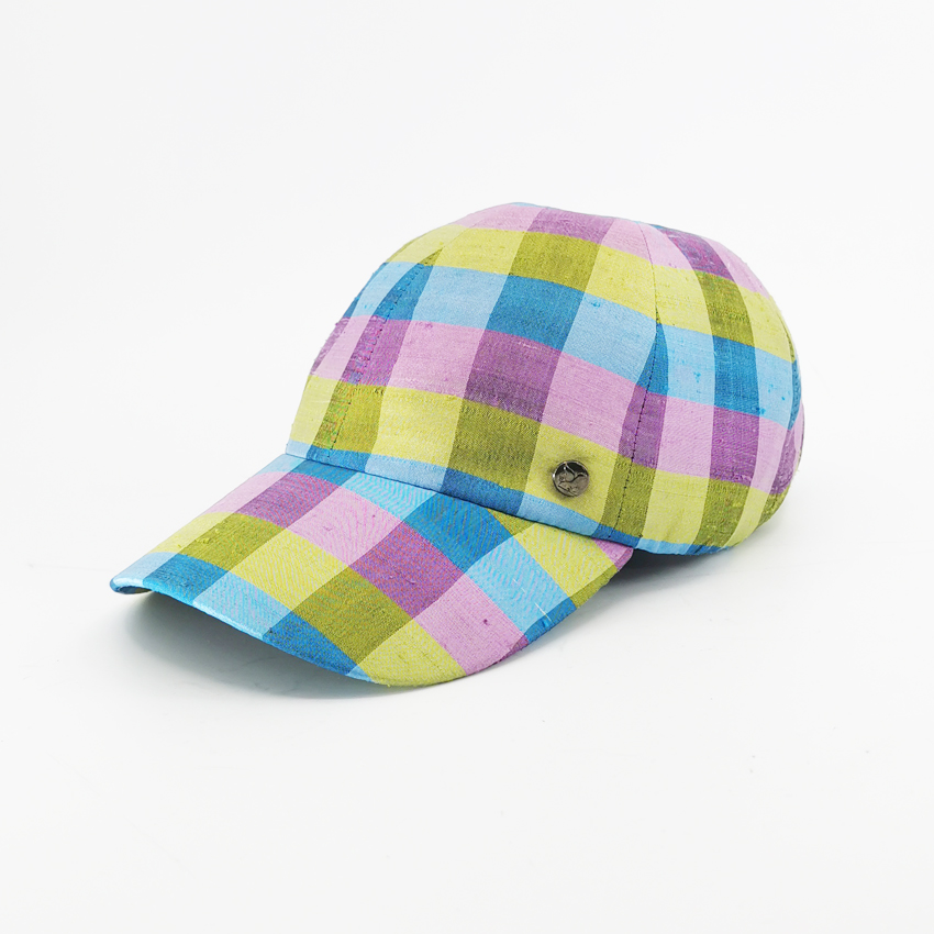 Casquette Upcycling Soie CARREAUX