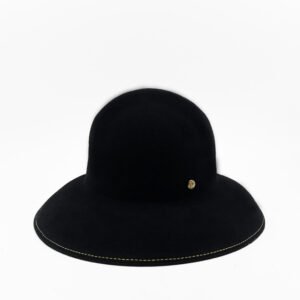 chapeau cloche noir Feutre Made In France