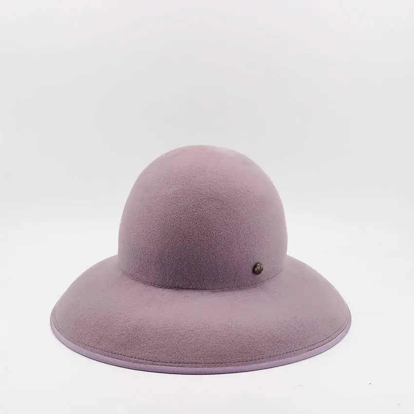 chapeau cloche violet Made In Frnace