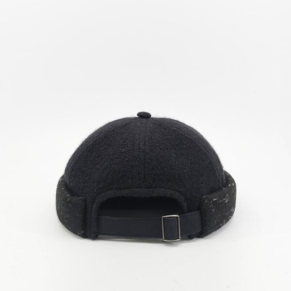 Bonnet Docker Laine Noir