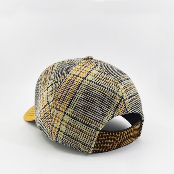 Casquette Trucker Carreaux Jaune