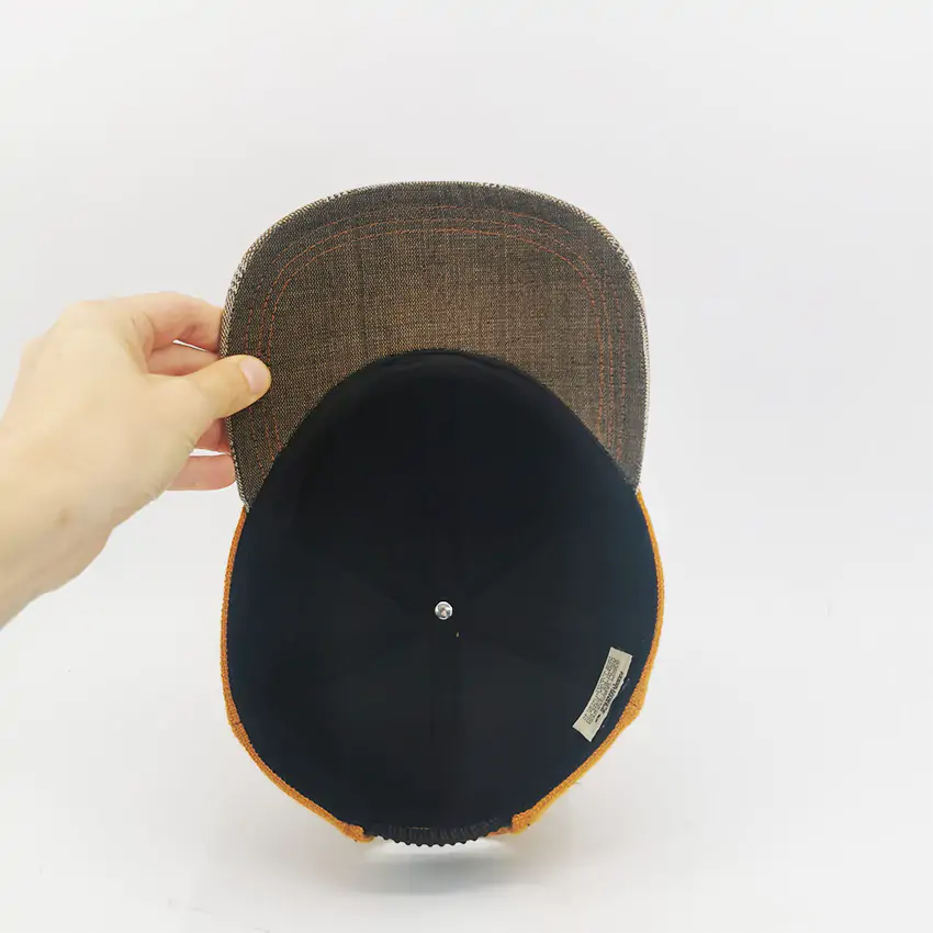 casquette americaine Orange Made In France