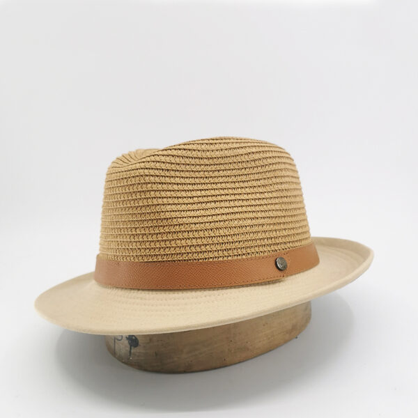 chapeau de paille homme camel