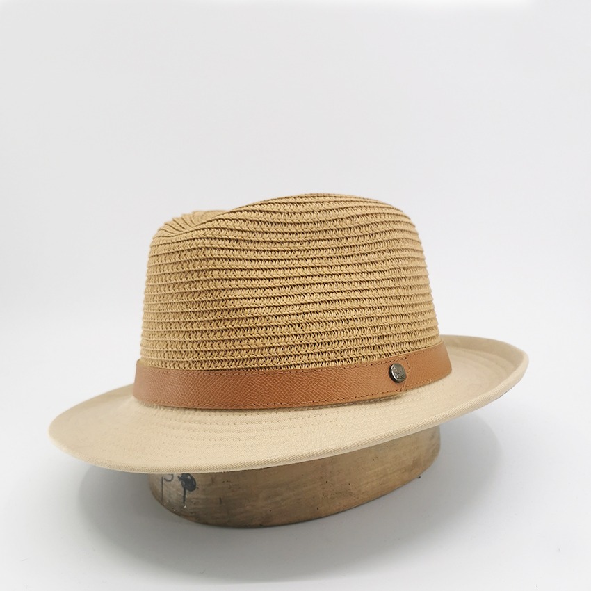 chapeau de paille homme camel