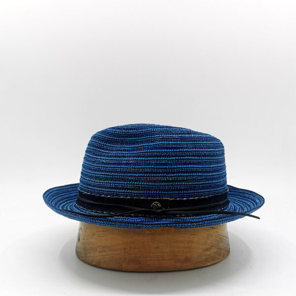 chapeau trilby bleu été