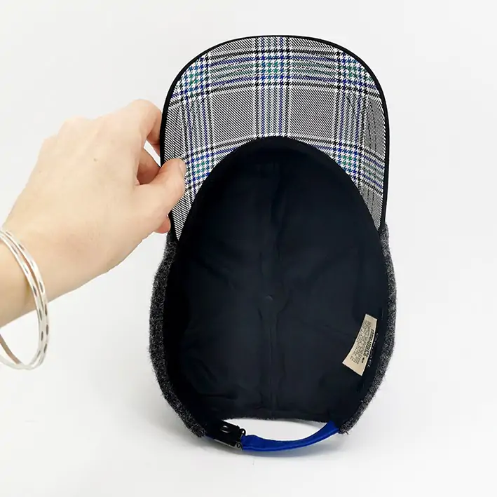 Casquette grise casquette 6 panel dad cap laine