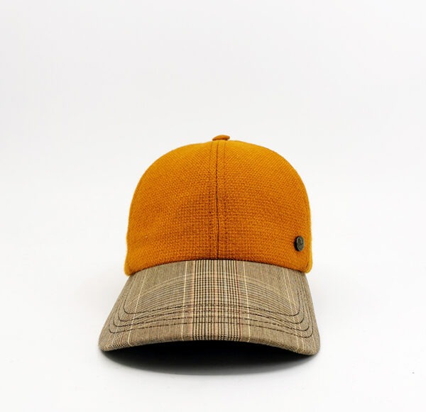 Casquette 6 Panel Baseball Orange Made In France