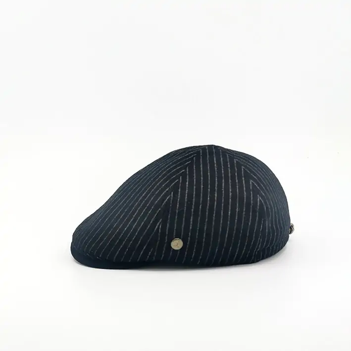 casquette raye cachemire sur mesure