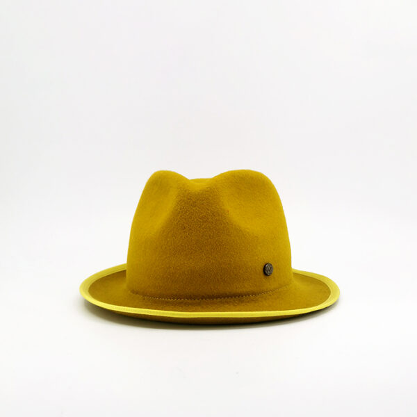 chapeau jaune trilby chapellerie clisson