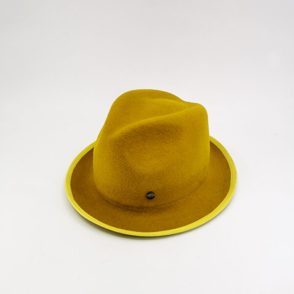chapeau jaune trilby chapellerie france