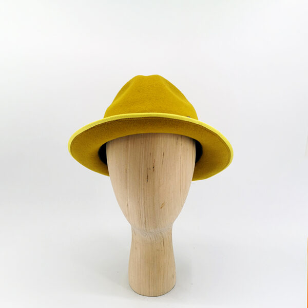 chapeau jaune trilby fabrique en france