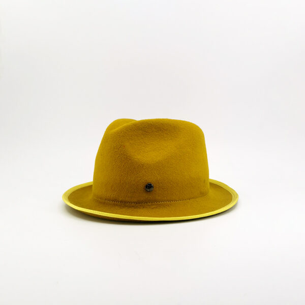 chapeau jaune trilby studio grimel
