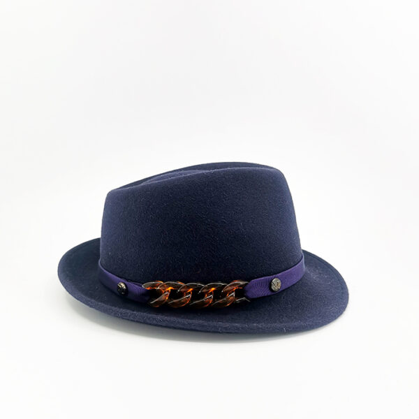 chapeau trilby marine femme