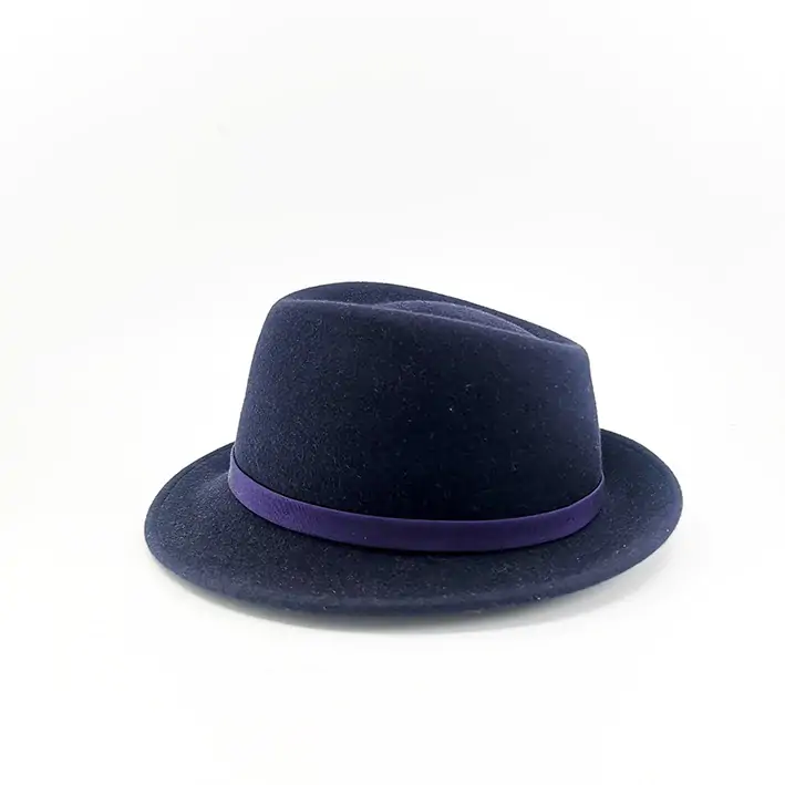 chapeau trilby marine