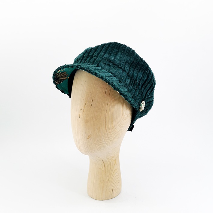 Casquette marin velours vert – MARLOW