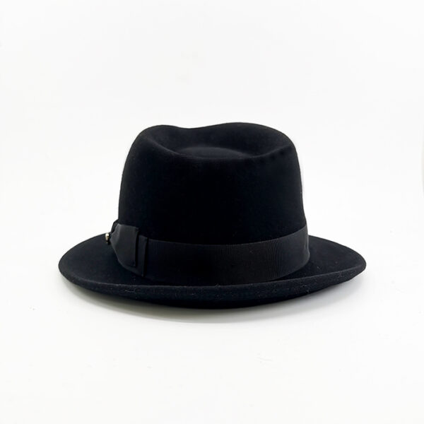 chapeau trilby noir luxe