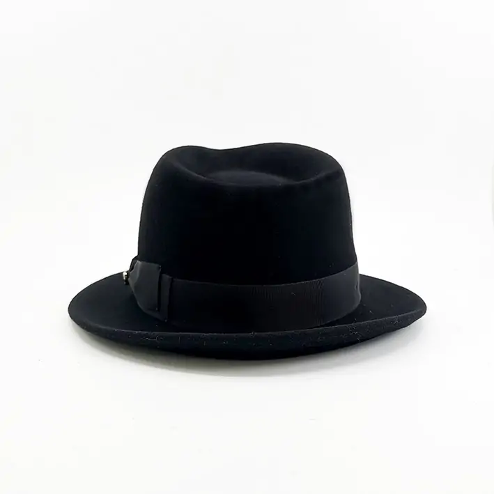 chapeau trilby noir luxe