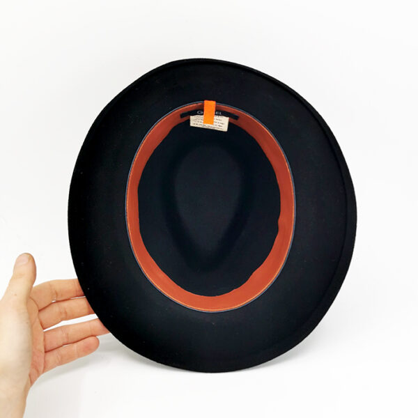 chapeau trilby noir made in france