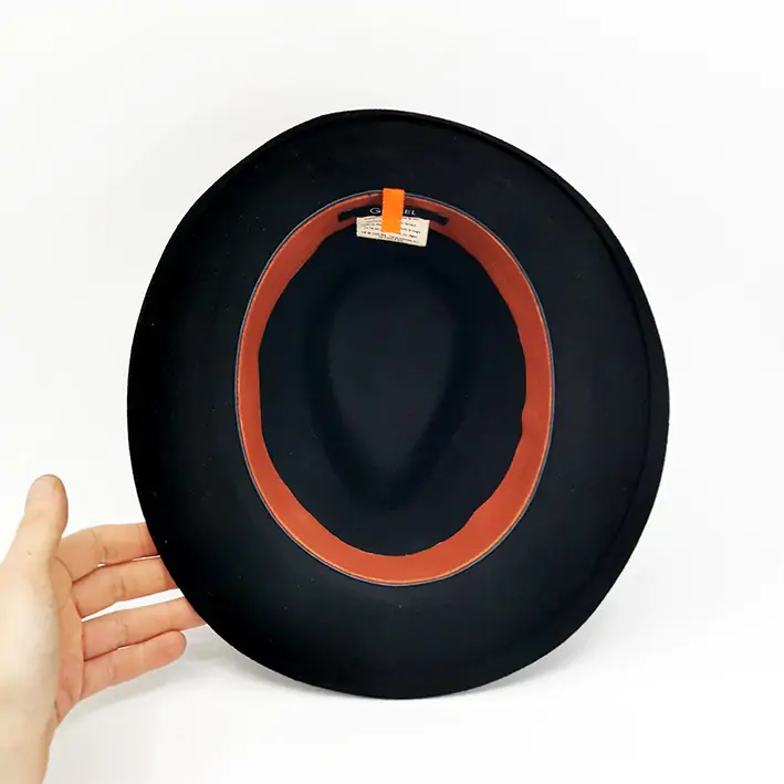 chapeau trilby noir made in france