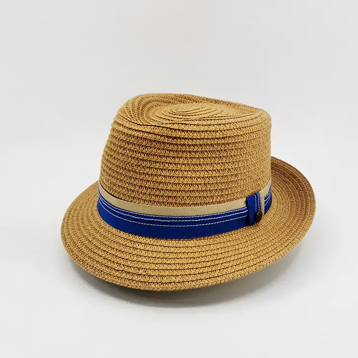 trilby paille camel artisanal