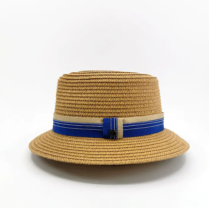 trilby paille camel homme