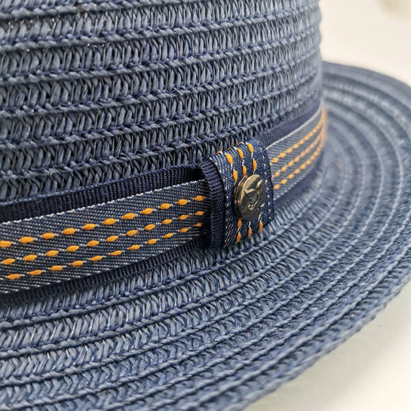 chapeau trilby bleu