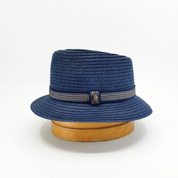 chapeau trilby bleu jazz