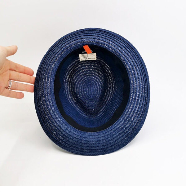 chapeau trilby bleu papier