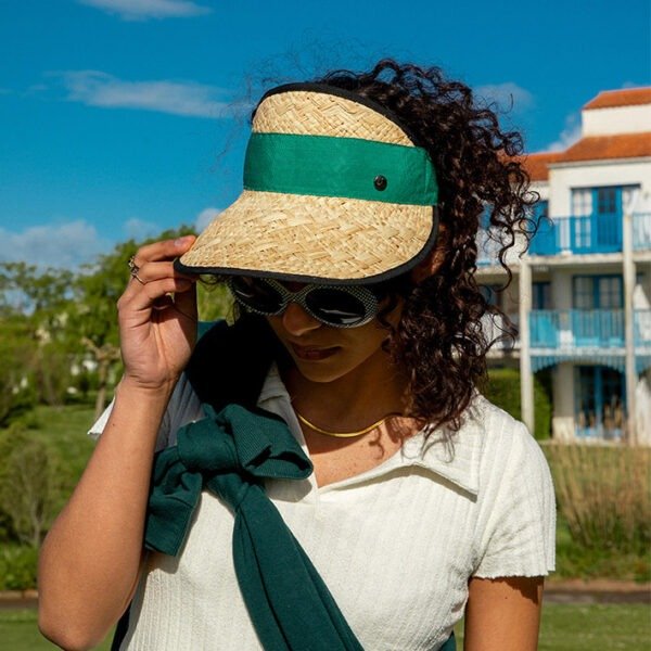 visiere golf femme paille