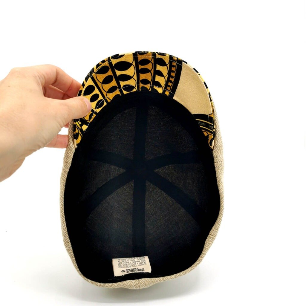 casquette plate beige made in france