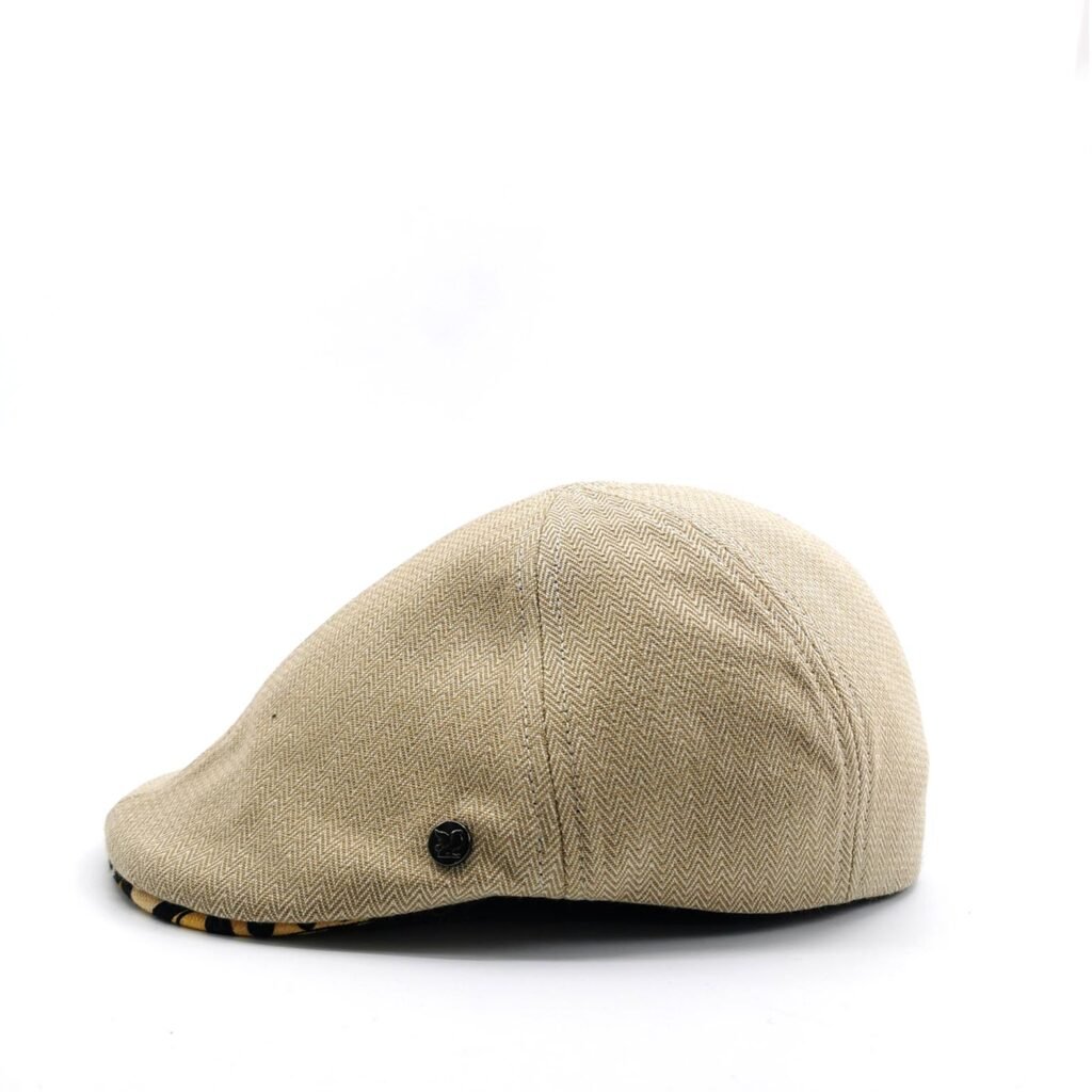 casquette plate beige studio grimel