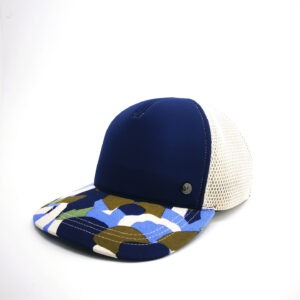 casquette trucker bleu artisanale