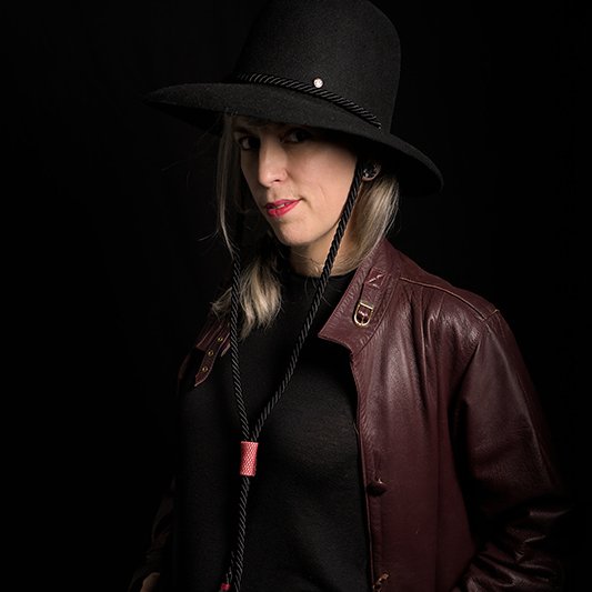 Capeline noire en feutre de lapin – LUD