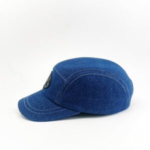 casquette en denim 5 panel made in france et artisanale