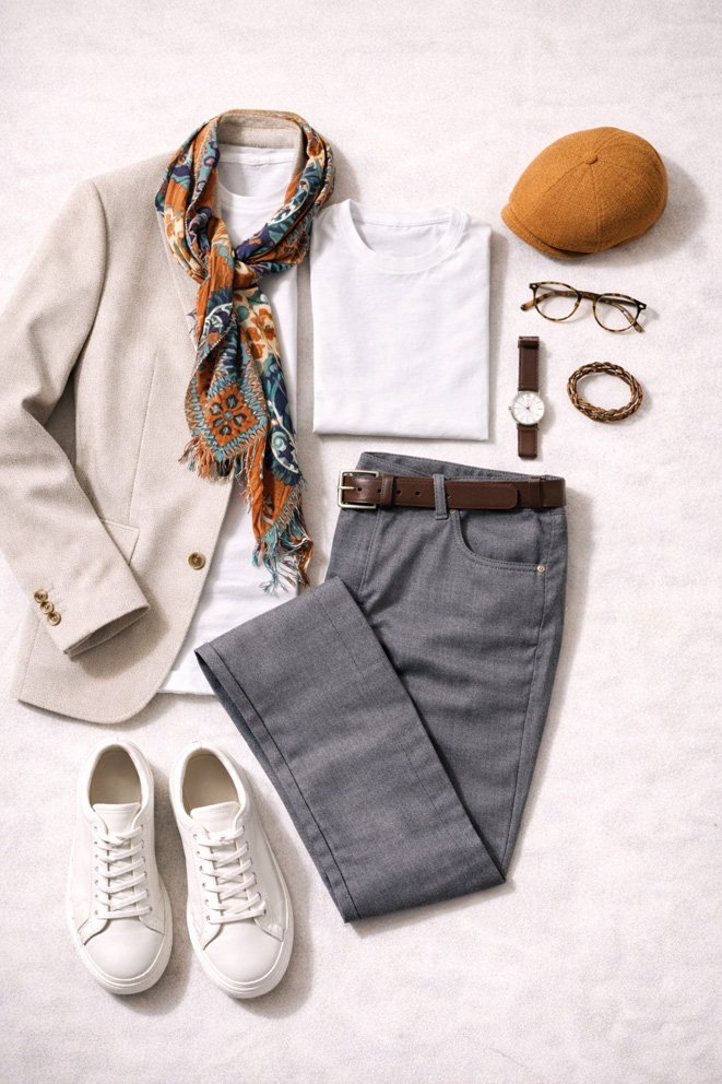 Casquette béret Avec Tenue Style Urbain