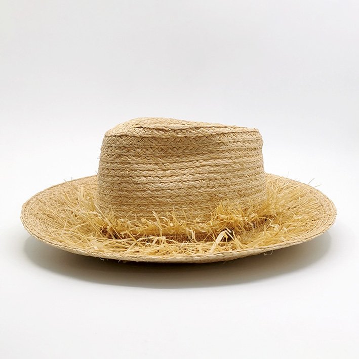 Fedora Raphia Frange Studio Grimel